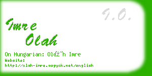 imre olah business card